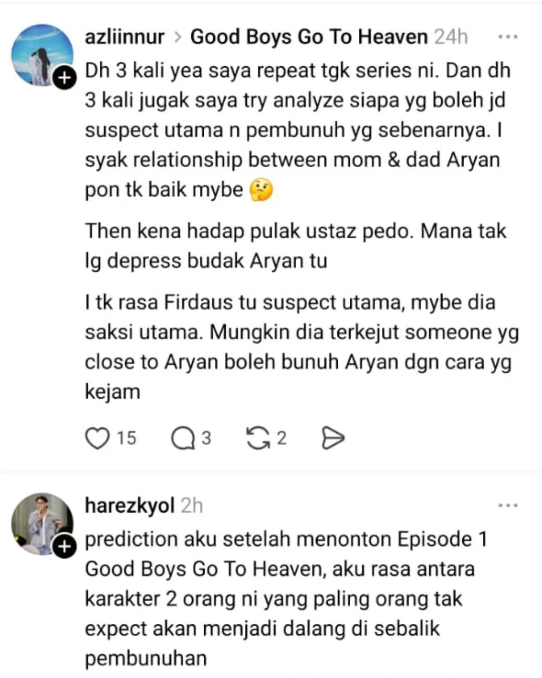 “Sesak Dada Lepas Layan”, Astro Originals Good Boys Go To Heaven Cetus Gelombang Reaksi Jarang Berlaku 12 “Sesak Dada Lepas Layan”, Astro Originals Good Boys Go To Heaven Cetus Gelombang Reaksi Jarang Berlaku