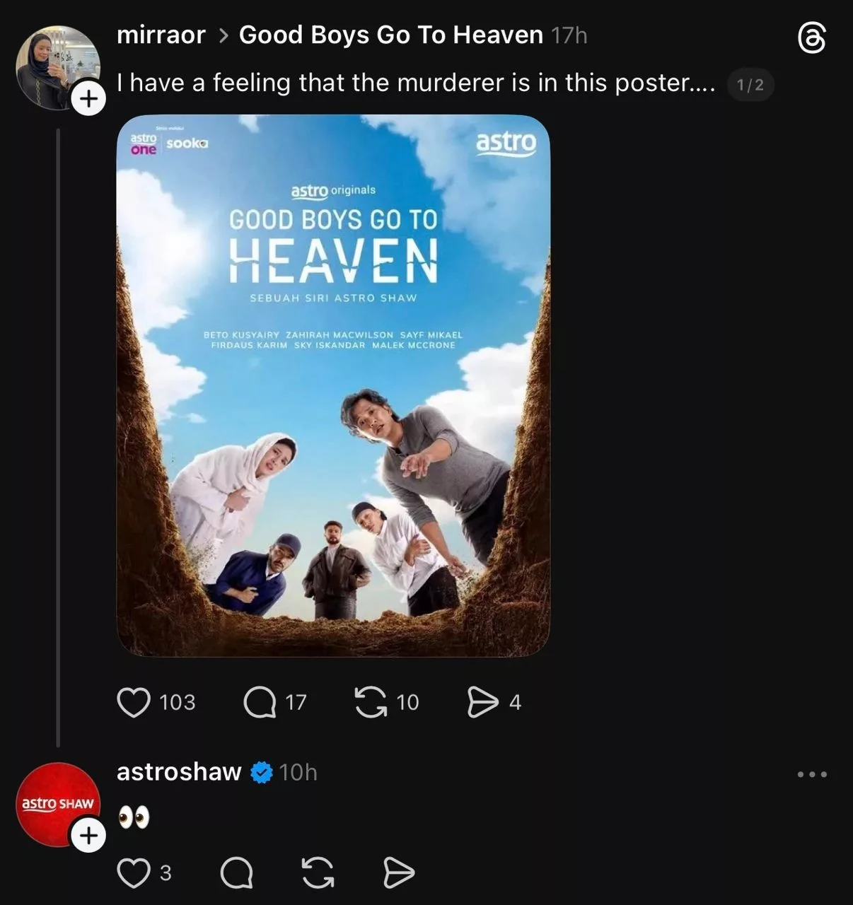“Sesak Dada Lepas Layan”, Astro Originals Good Boys Go To Heaven Cetus Gelombang Reaksi Jarang Berlaku 10 “Sesak Dada Lepas Layan”, Astro Originals Good Boys Go To Heaven Cetus Gelombang Reaksi Jarang Berlaku