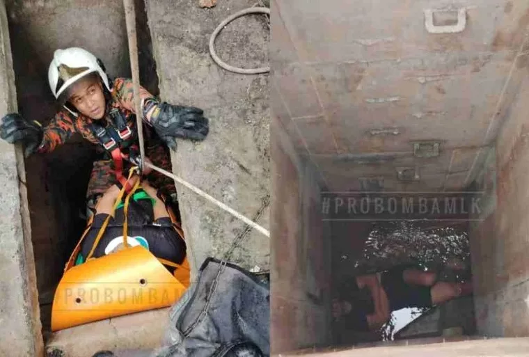 30 Minit Dalam Longkang, Niatnya Nak Selamatkan Kucing Tapi Jadi Tragedi