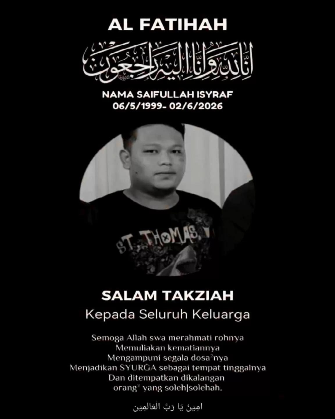 7 Hari Bertarung Nyawa Di ICU, Bapa Dua Anak Meninggal Terlibat Kemalangan Kereta Dipandu Remaja Rohingya Tiada Lesen
