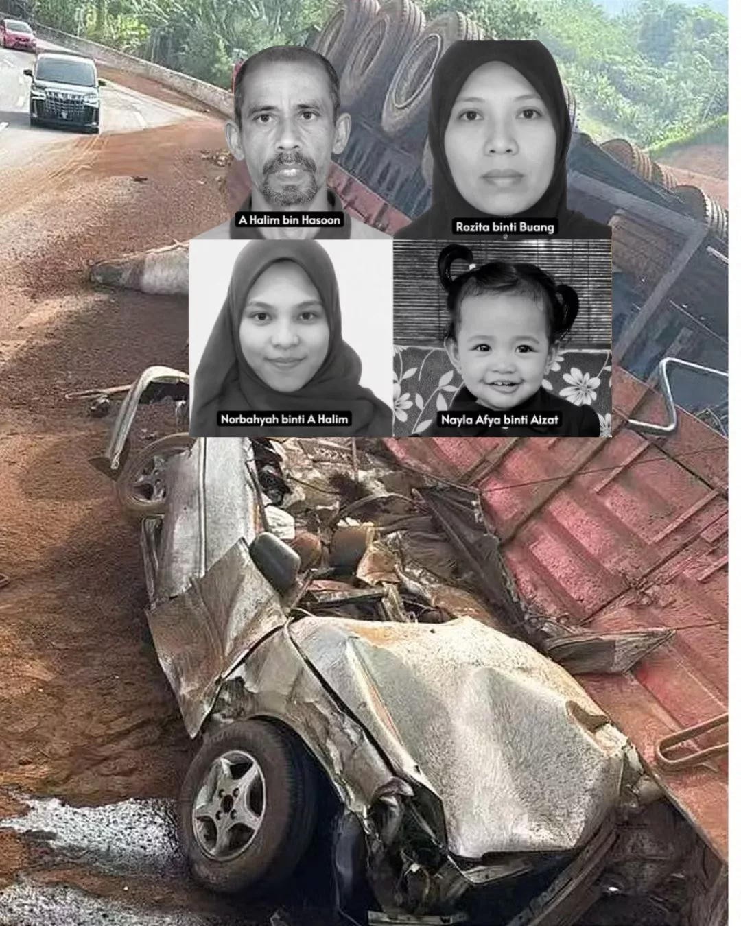 Tragedi 4 Sekeluarga Meninggal Dihempap Treler, Pemandu Lori Disahkan Positif Dadah & Ada 15 Saman Trafik 5 Tragedi 4 Sekeluarga Meninggal Dihempap Treler, Pemandu Lori Disahkan Positif Dadah & Ada 15 Saman Trafik