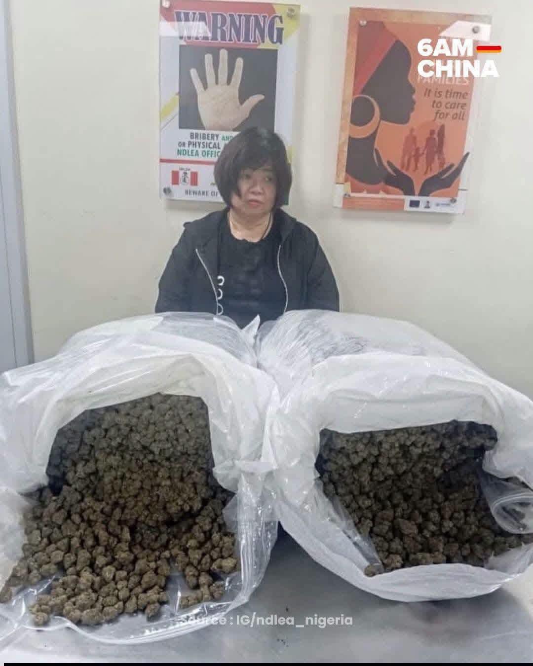 Wanita Ditahan Di Nigeria Bawa 31Kg Dadah, Dianiaya Anak Sendiri Yang Taja Percutian