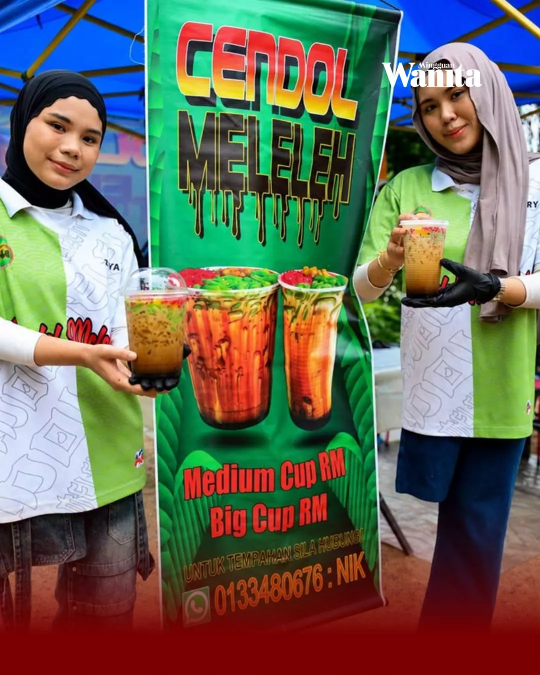 Dua Beradik Hilang Kaki Kanan, Bangkit Berniaga Cendol Demi Abah