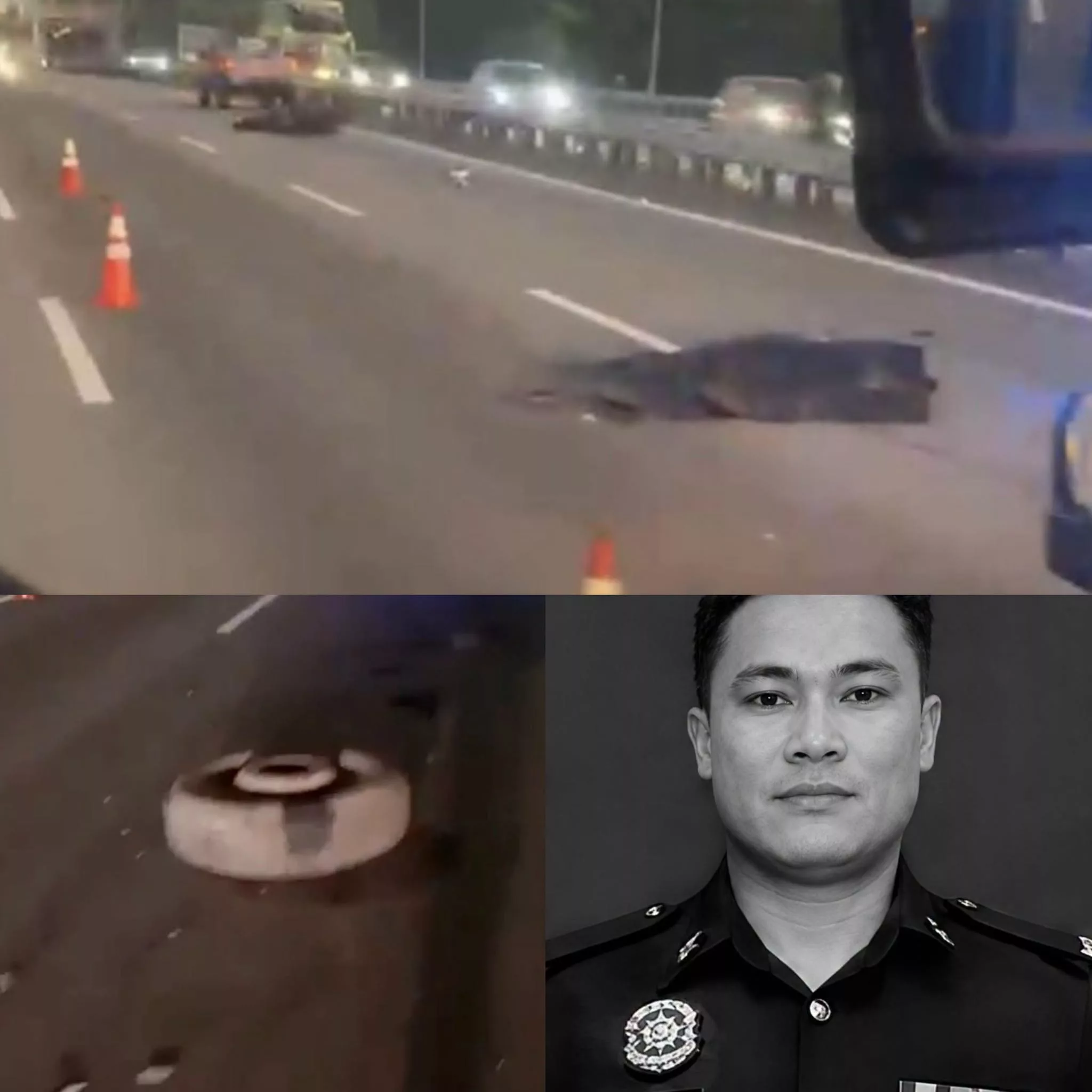 Anggota Polis Maut Terlanggar Tayar Lori Tercicir, Keluar Rumah Nak Cari Rezeki Tapi Tak Pulang