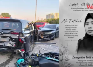 Kemalangan Berantai, Wanita Tercampak Keluar Dari Motovan Sebelum Dihempap Kenderaan