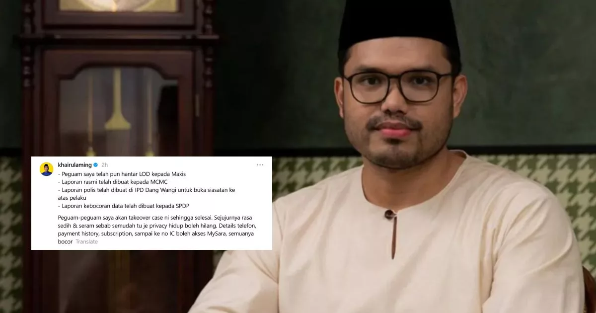 Khairul Aming Hantar LOD Kepada Maxis, Akaun Wanita Dedah Data Peribadinya Sudah Nyahaktif 6 Khairul Aming Hantar LOD Kepada Maxis, Akaun Wanita Dedah Data Peribadinya Sudah Nyahaktif