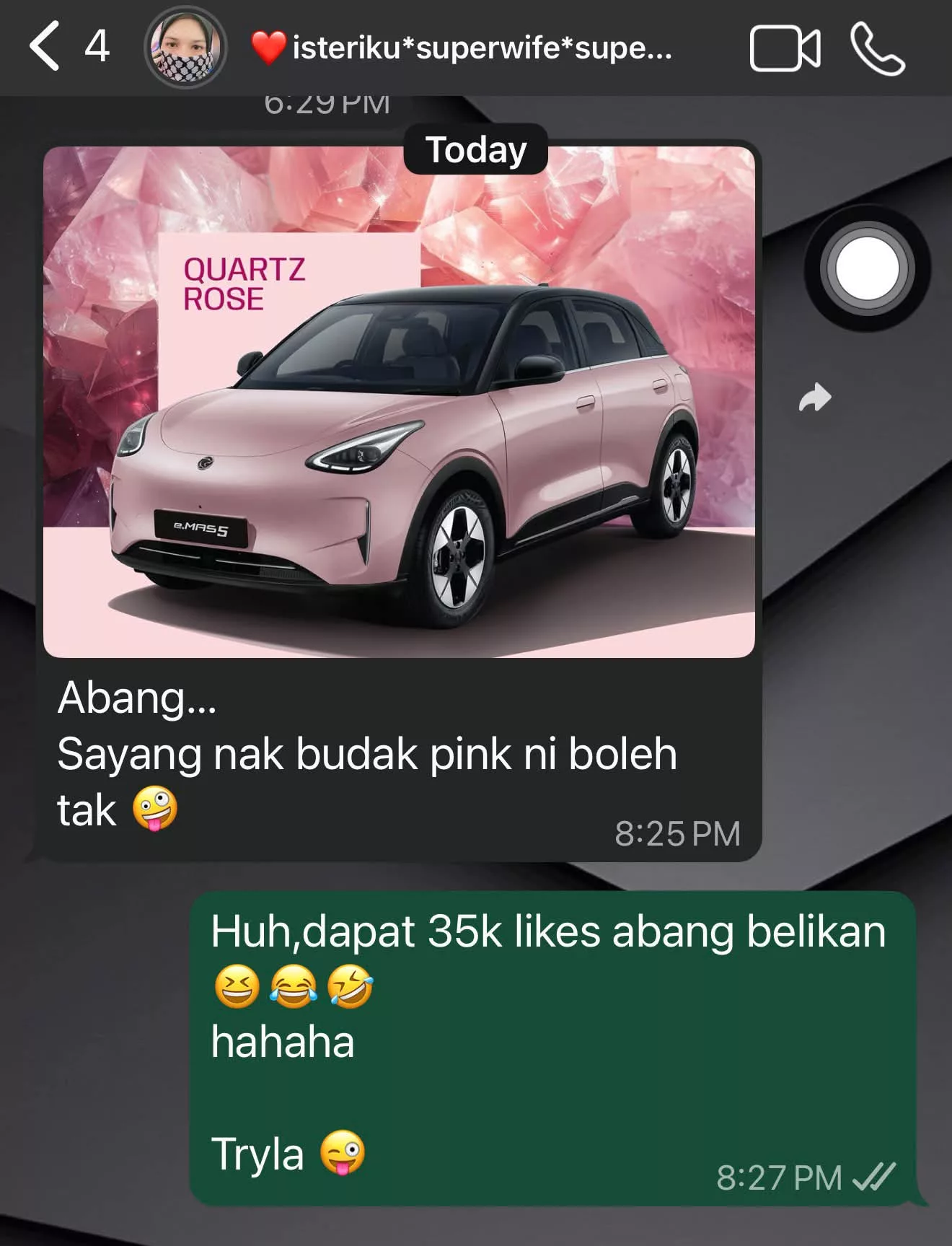 Isteri Menangis Dihadiahkan e.MAS 5