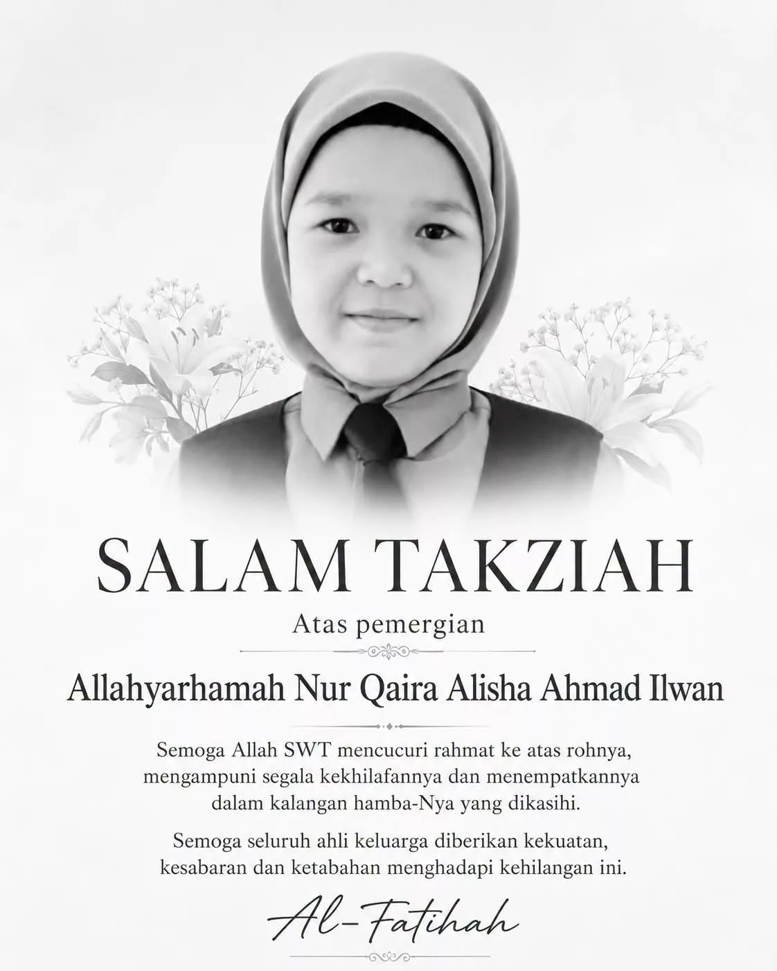 Guru Terlibat Kes Nur Qaira Dipindahkan Sementara Tunggu Keputusan Siasatan