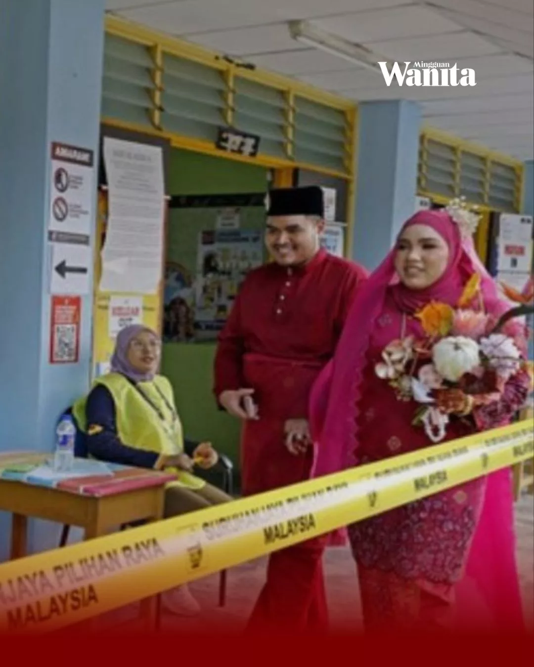 Pengantin Perempuan Mengundi, Sempat Luangkan Masa Tunaikan Tanggungjawab 5 Pengantin Perempuan Mengundi, Sempat Luangkan Masa Tunaikan Tanggungjawab