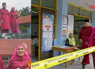 Pengantin Perempuan Mengundi