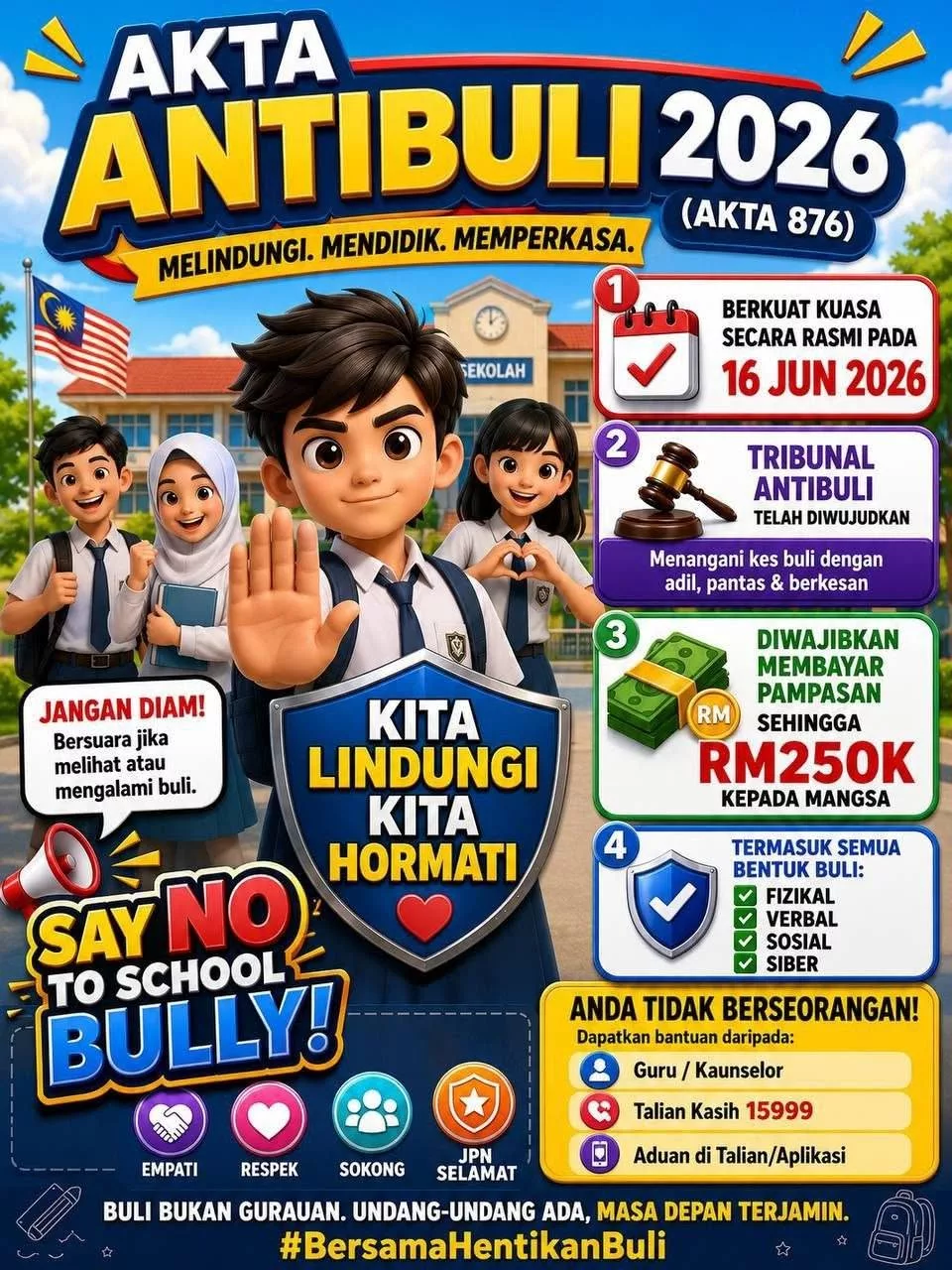Kes Buli Libatkan Kematian Pelajar SMK Za'ba, Datuk Dr Asyraf Wajdi Dusuki Kongsi 7 Langkah Banteras Buli Di Sekolah 4 Kes Buli Libatkan Kematian Pelajar SMK Za'ba, Datuk Dr Asyraf Wajdi Dusuki Kongsi 7 Langkah Banteras Buli Di Sekolah