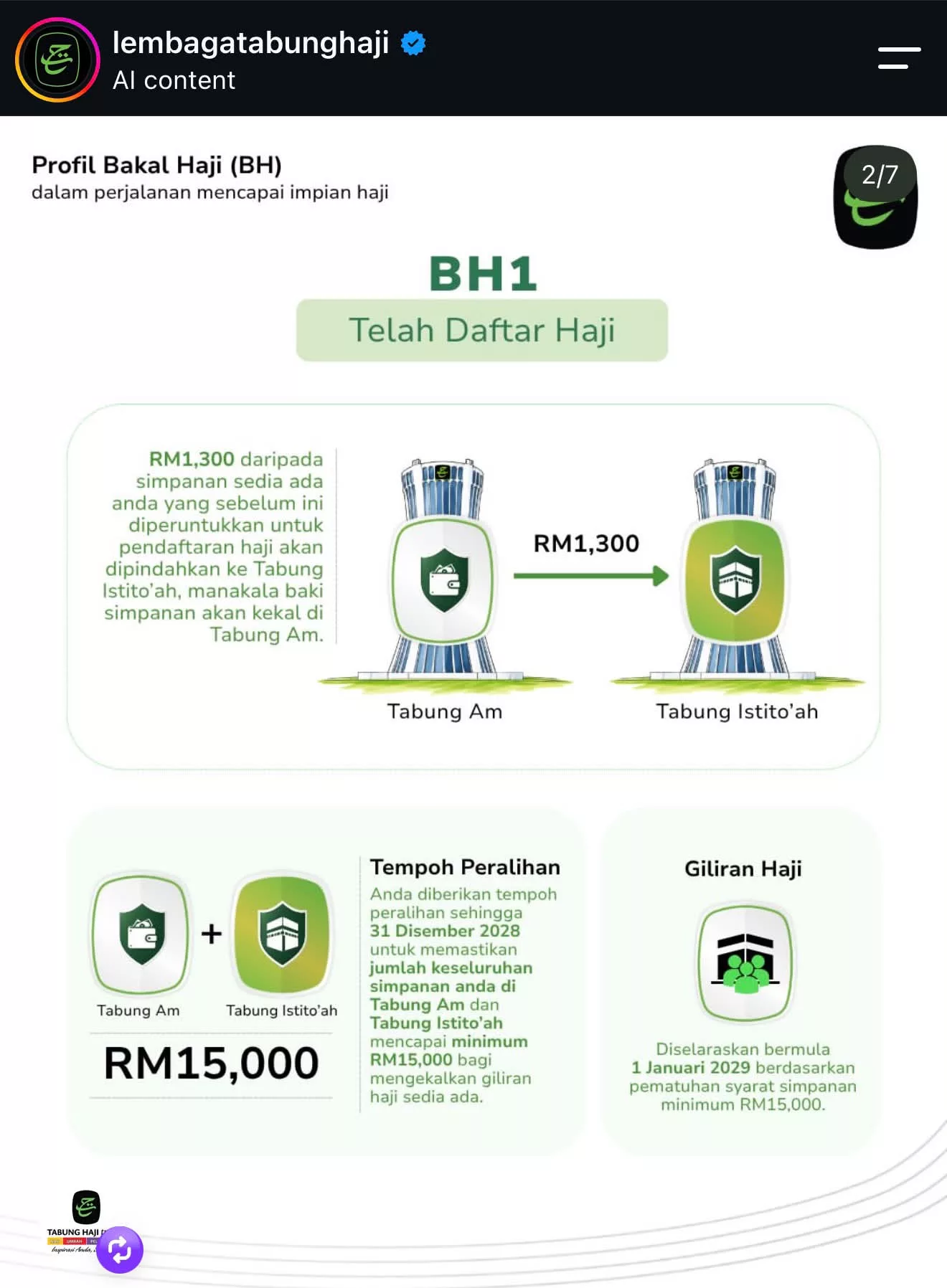 Tabung Haji Pisahkan Kepada Dua Akaun, Wajib Fahami Apa Itu Tabung Am & Tabung Istito'ah!
