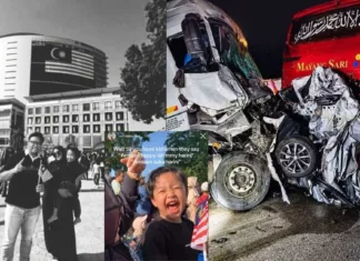 Tiga Beranak Maut Nahas LPT1