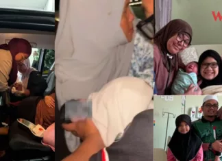 Nenek Sambut Cucu Dalam MPV, Suami Terus Pangku Anak Dan Laungkan Azan Nenek Sambut Cucu
