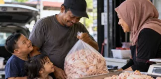 kulit ayam jadi lauk