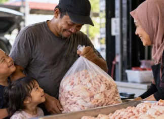 kulit ayam jadi lauk