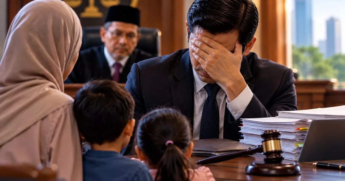 Peguam Syarie Dedah Bapa Kantoi Sorok Slip Gaji, Pendapatan RM12,000 Sebulan Tapi Nafkah 2 Anak RM400 Saja 3 nafkah anak