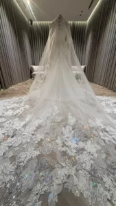 Busana Resepsi Putri Batrisya Diilhamkan Angsa Putih, Dihiasi 83,000 Kristal Swarovski 6 busana resepsi Putri Batrisya