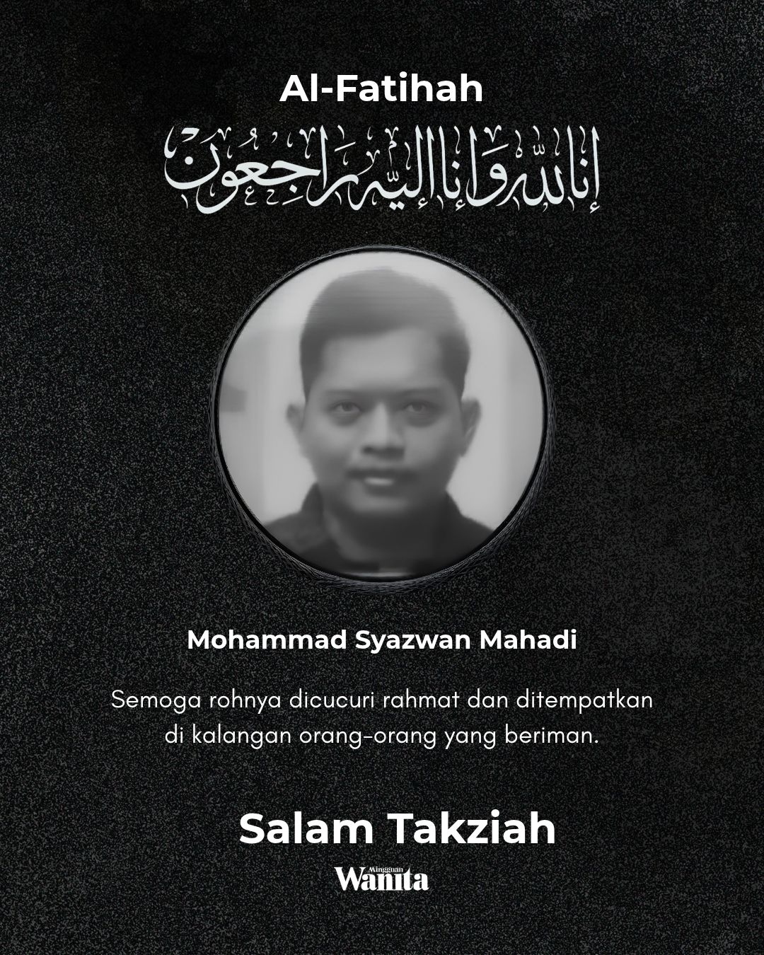 Penghormatan Terakhir Buat Imam Muda, Mohammad Syazwan Derma Organ Demi Insan Lain Teruskan Kehidupan