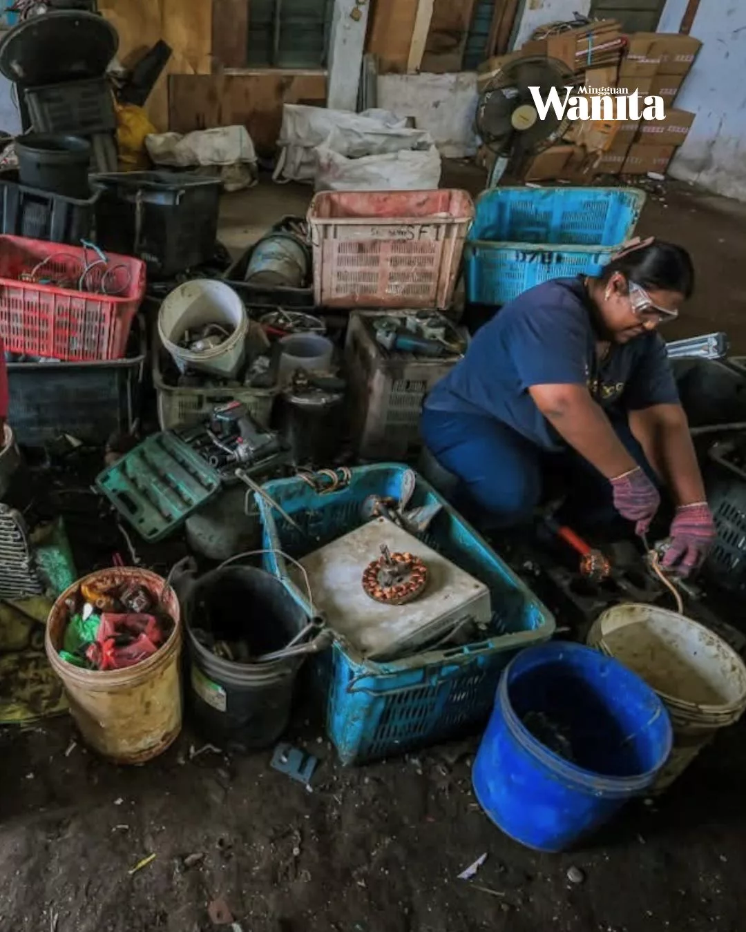 Kutip Botol Plastik, Besi & Kotak, S Manjula Ubah Barang Terpakai Jadi Sumber Rezeki Keluarga