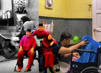 Pernah Tular Mandikan Ibu Uzur, Reza Kehilangan Emak & Abah Selang Tiga Hari ibu uzur