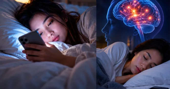 main telefon sebelum tidur